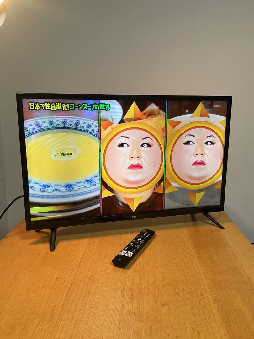 【美品・2021年製】TCL32型 Android TV Netflixリモコン