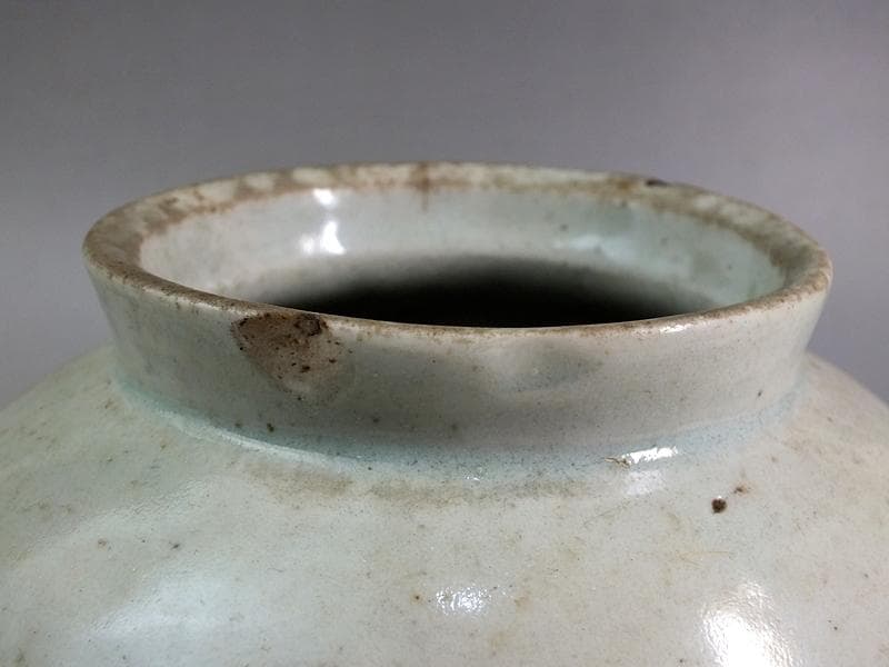 ☆*古陶磁* 李朝白磁壺 コレクターより ☆A13