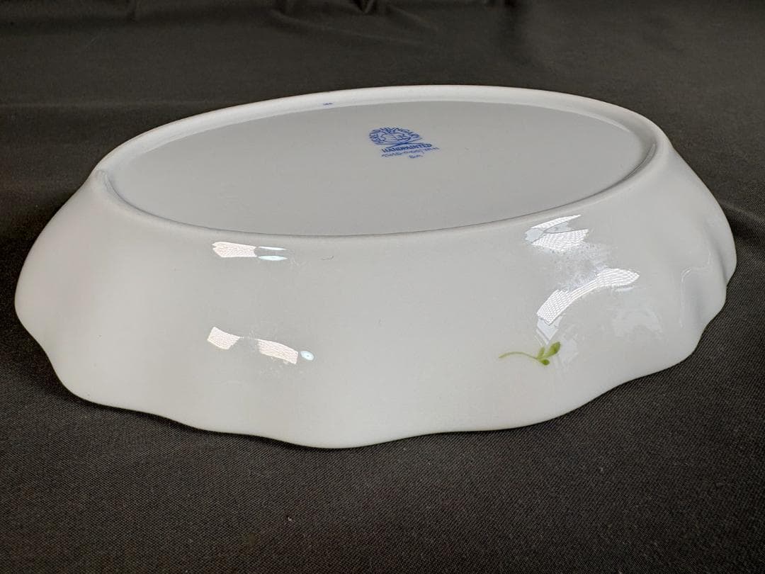 ヘレンド Herend プレート 花柄波形エッジ皿 ハンガリー