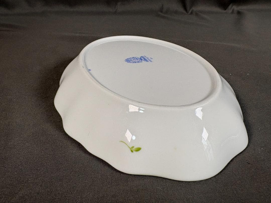 ヘレンド Herend プレート 花柄波形エッジ皿 ハンガリー