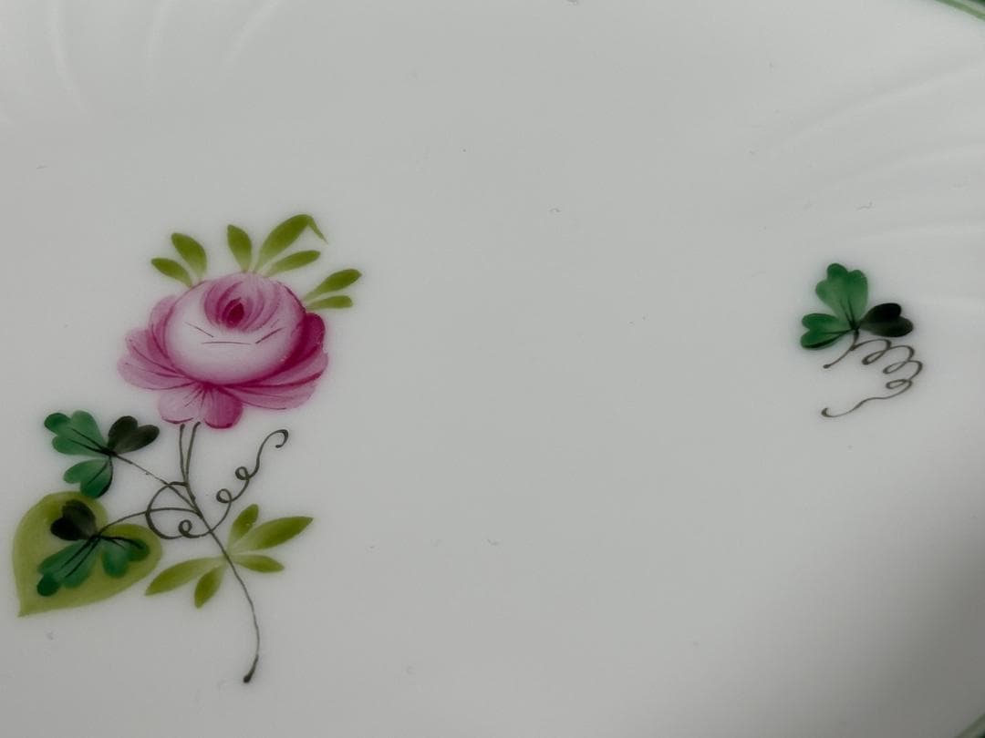 ヘレンド Herend プレート 花柄波形エッジ皿 ハンガリー