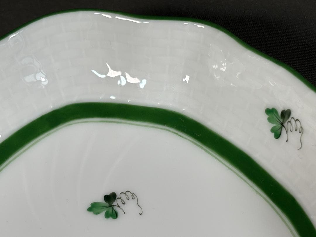 ヘレンド Herend プレート 花柄波形エッジ皿 ハンガリー