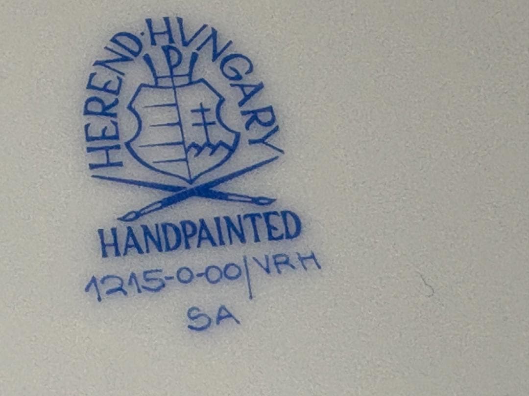 ヘレンド Herend プレート 花柄波形エッジ皿 ハンガリー