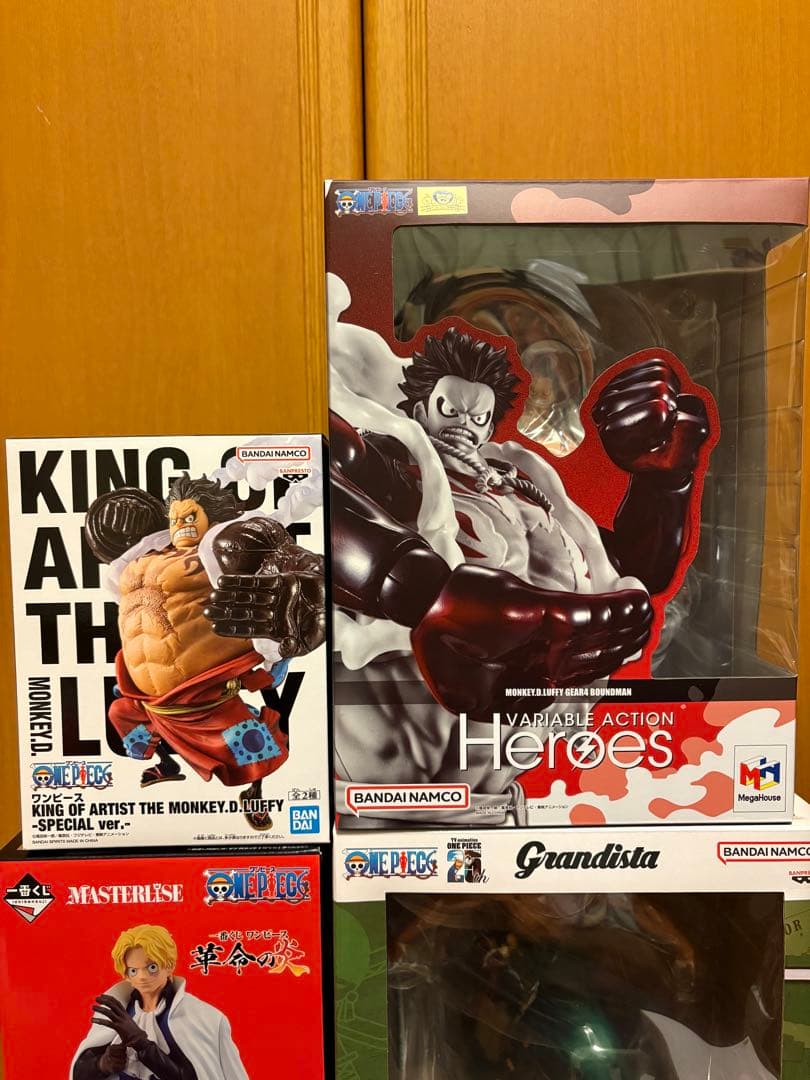 【未開封】ヴァリアブルアクション Heroes ルフィ ギア4 バウンドマン　他