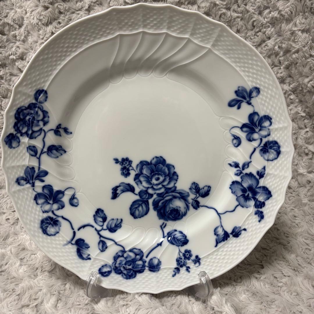 リチャードジノリ　ブルーローズ　26.5cm　ディナープレート　２枚セット