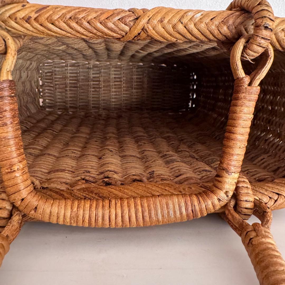 【アケビ】籠バックA4サイズ　縦型