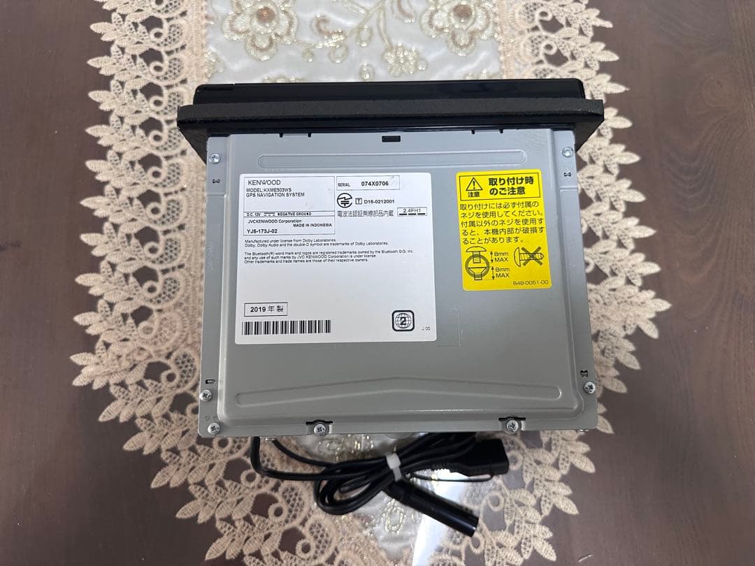 スズキ純正ナビ　KXM-E503w KENWOOD 地デジ　Bluetooth