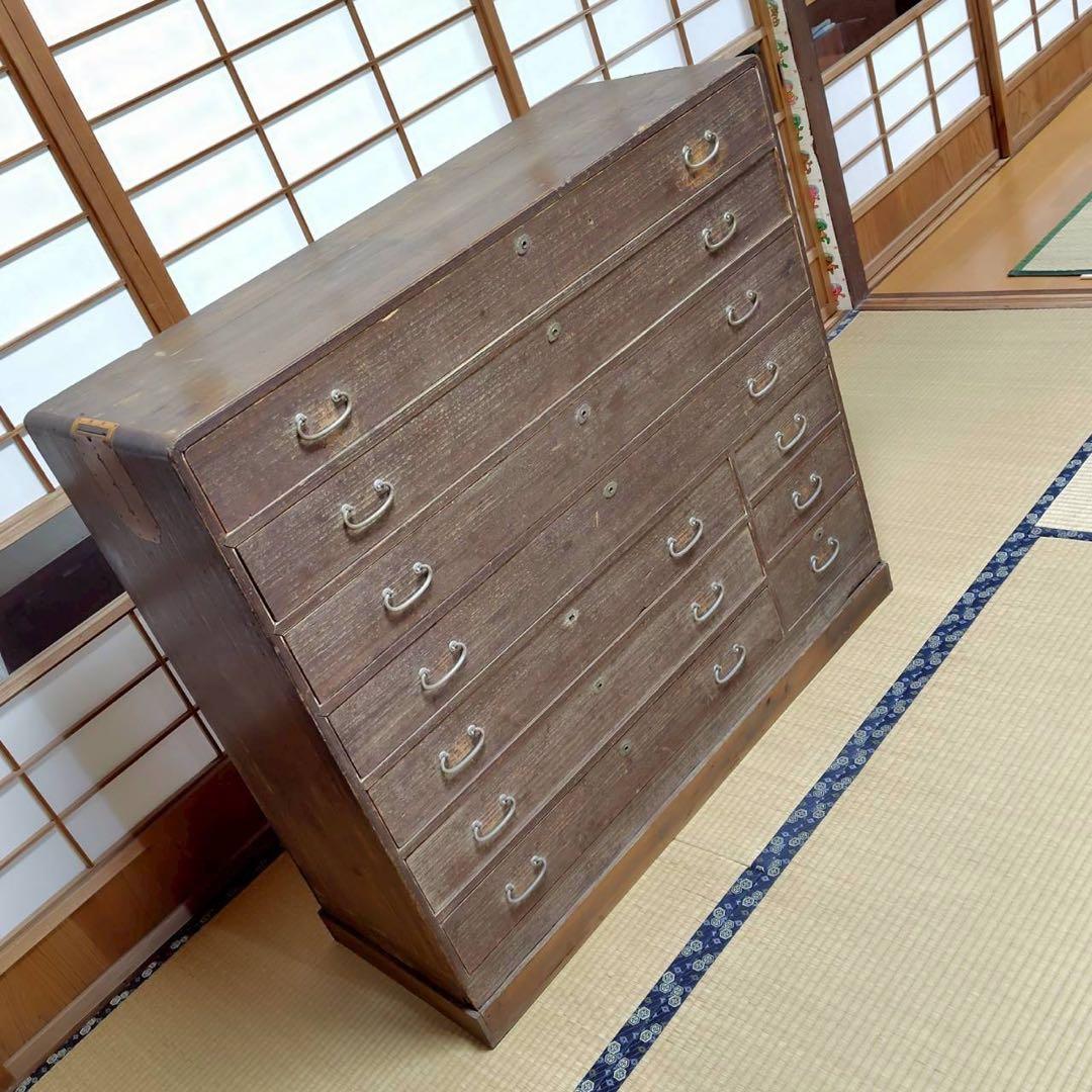 レア アンティーク 高級桐箪笥 昭和 タンス チェスト きり 家具 お洒落 和風
