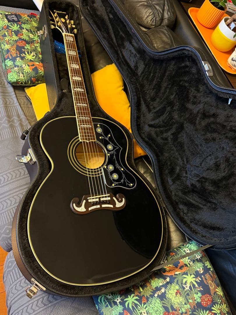 Epiphone EJ-200 Ebony エボニー (ブラック)