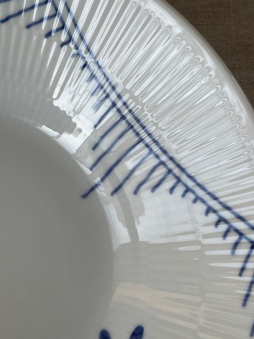 ロイヤル コペンハーゲン ブルーフルーテッド メガ ディーププレート 24cm