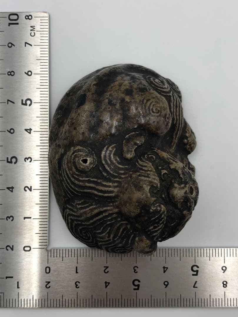 備前 獅子型 水滴 書道具 文房四宝