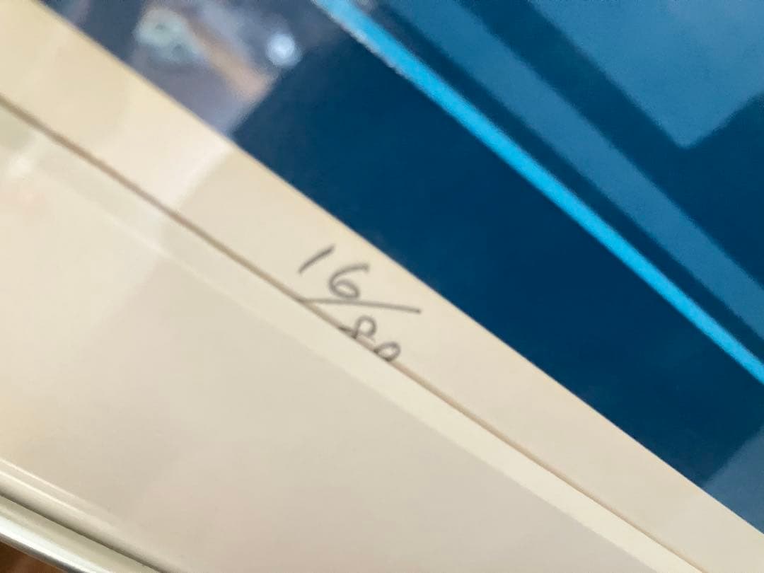 沢田哲郎1982年作 16/80 80s ヴィンテージ 抽象画 額装 インテリア