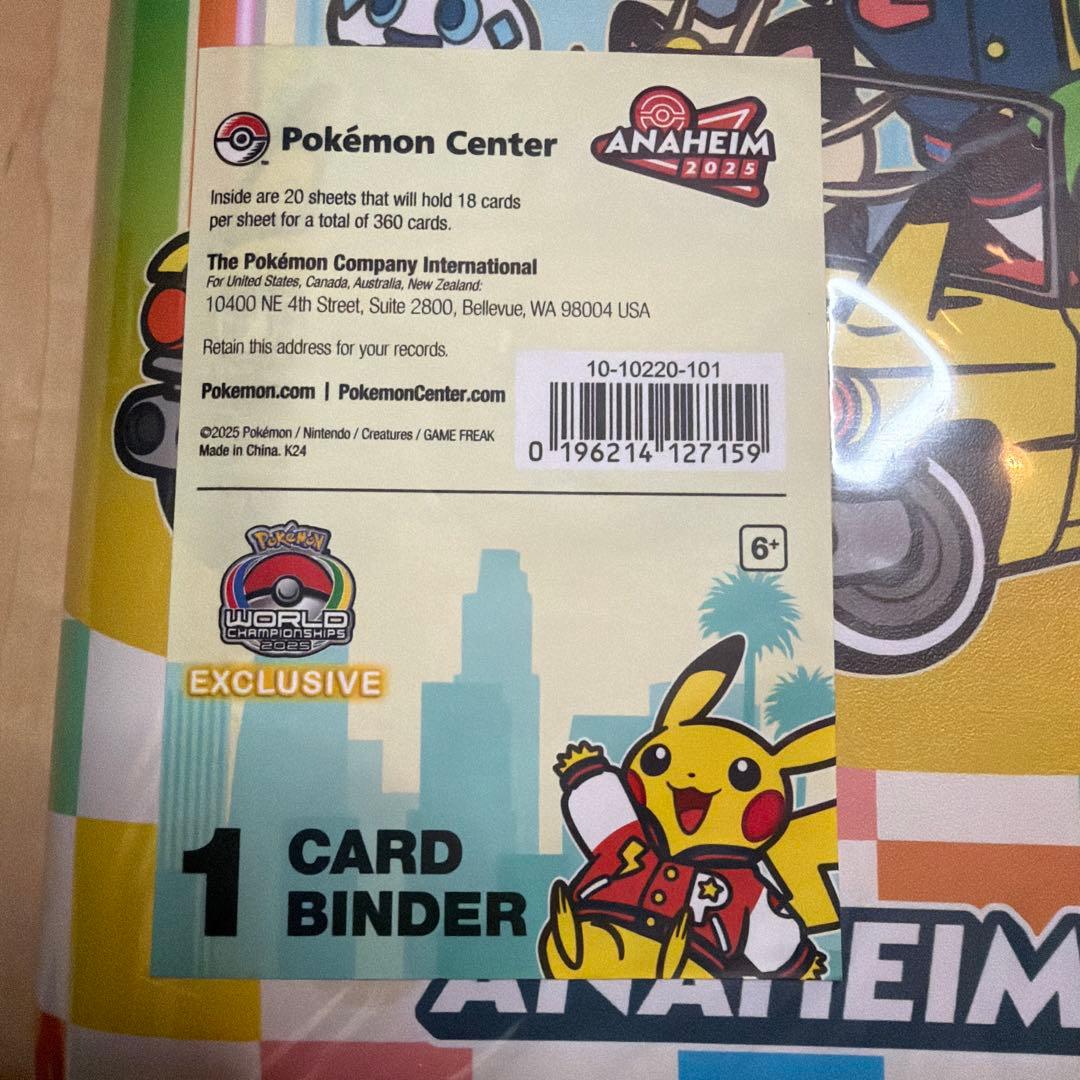 ポケモン　2025 アナハイム　会場限定　9ポケット　カードバインダー　新品
