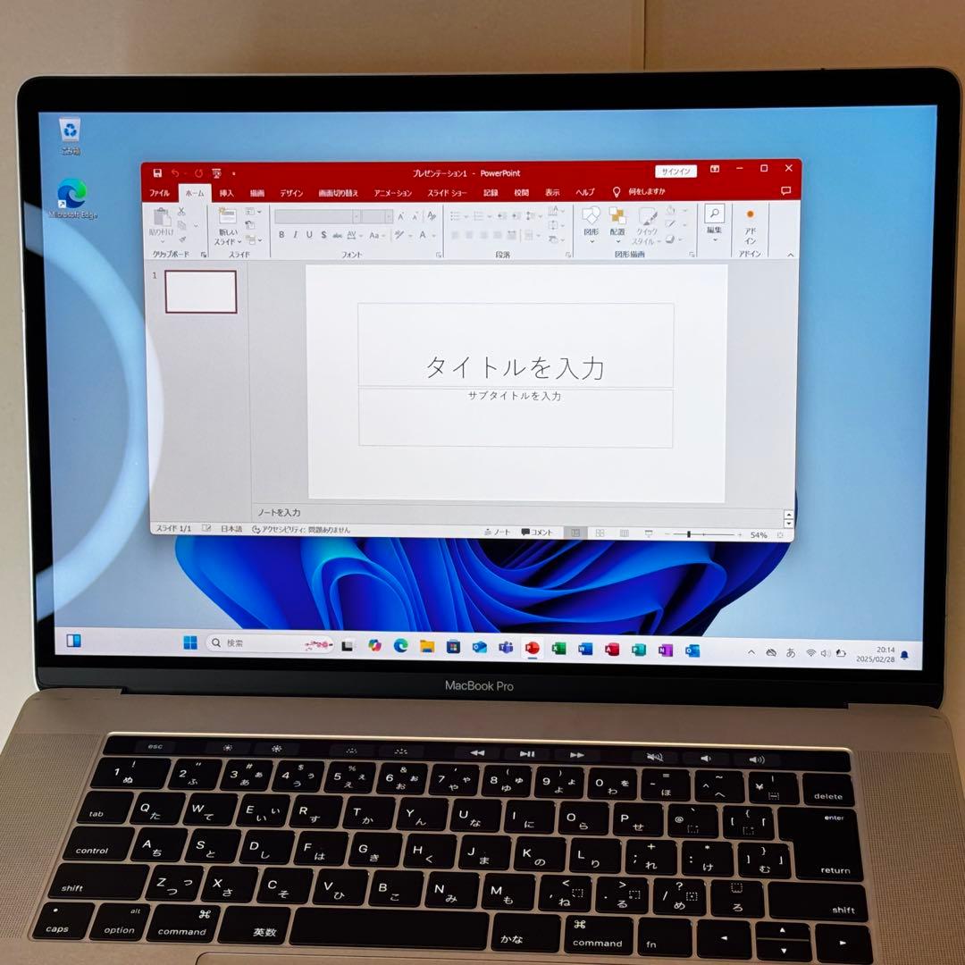 MacBookPro i7/16GB/512GBフルスペックWin＋Office