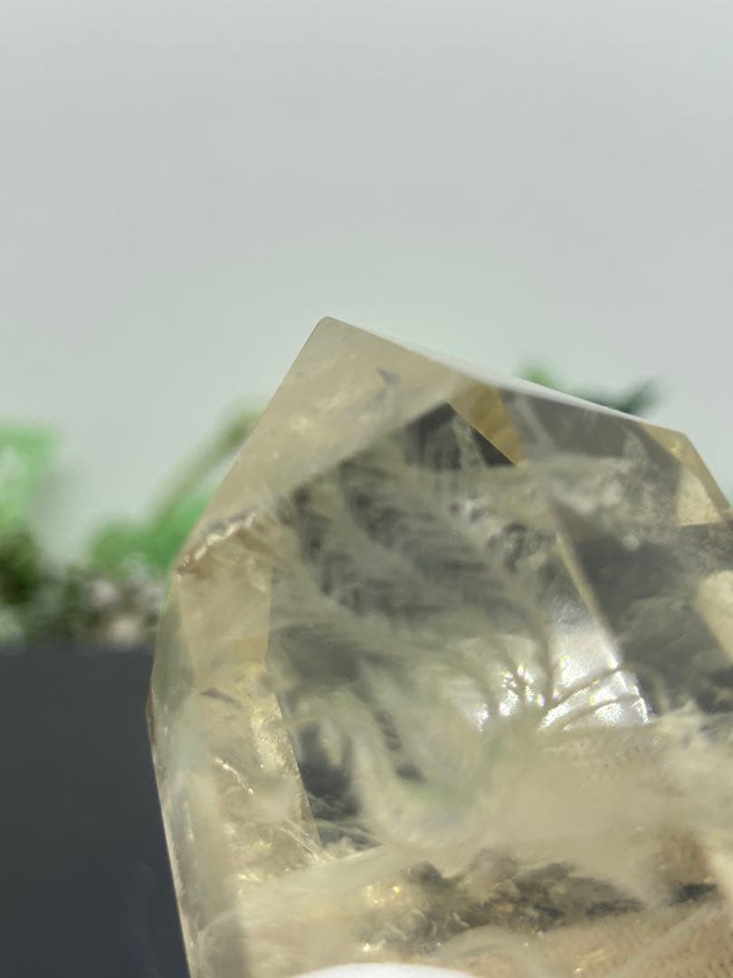 天然石スモーキークォーツ　鳳凰彫りタワー　No.2301