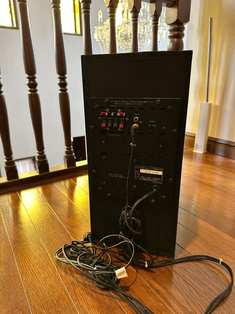 DENON DHW-101 スピーカー ブラック デノン　スーパーウーファー