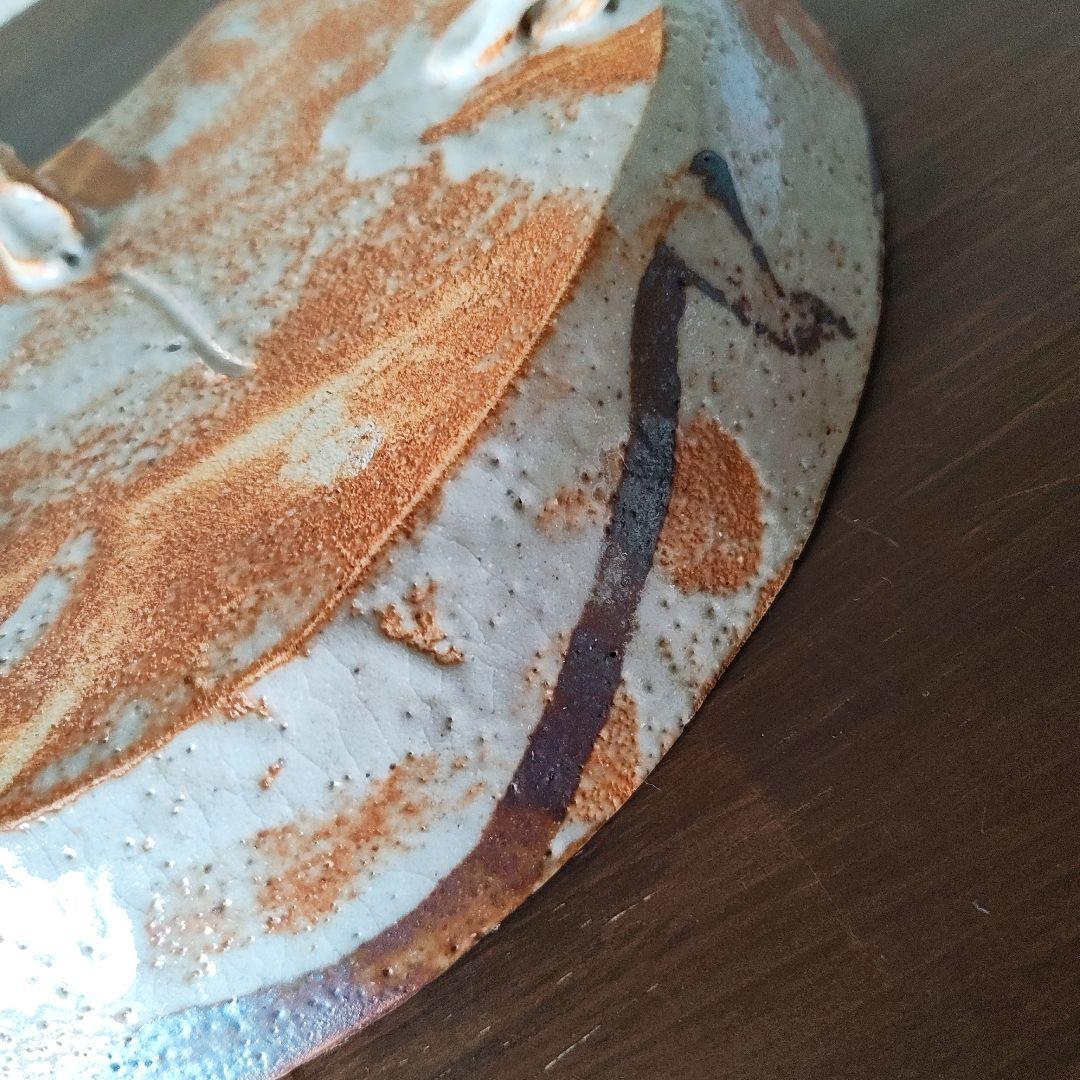 扇型陶器 菓子器 ＊骨董＊