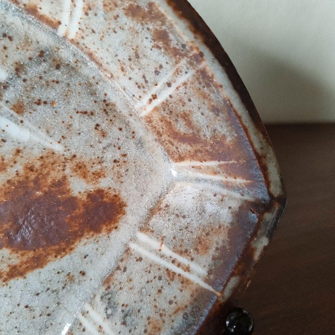 扇型陶器 菓子器 ＊骨董＊