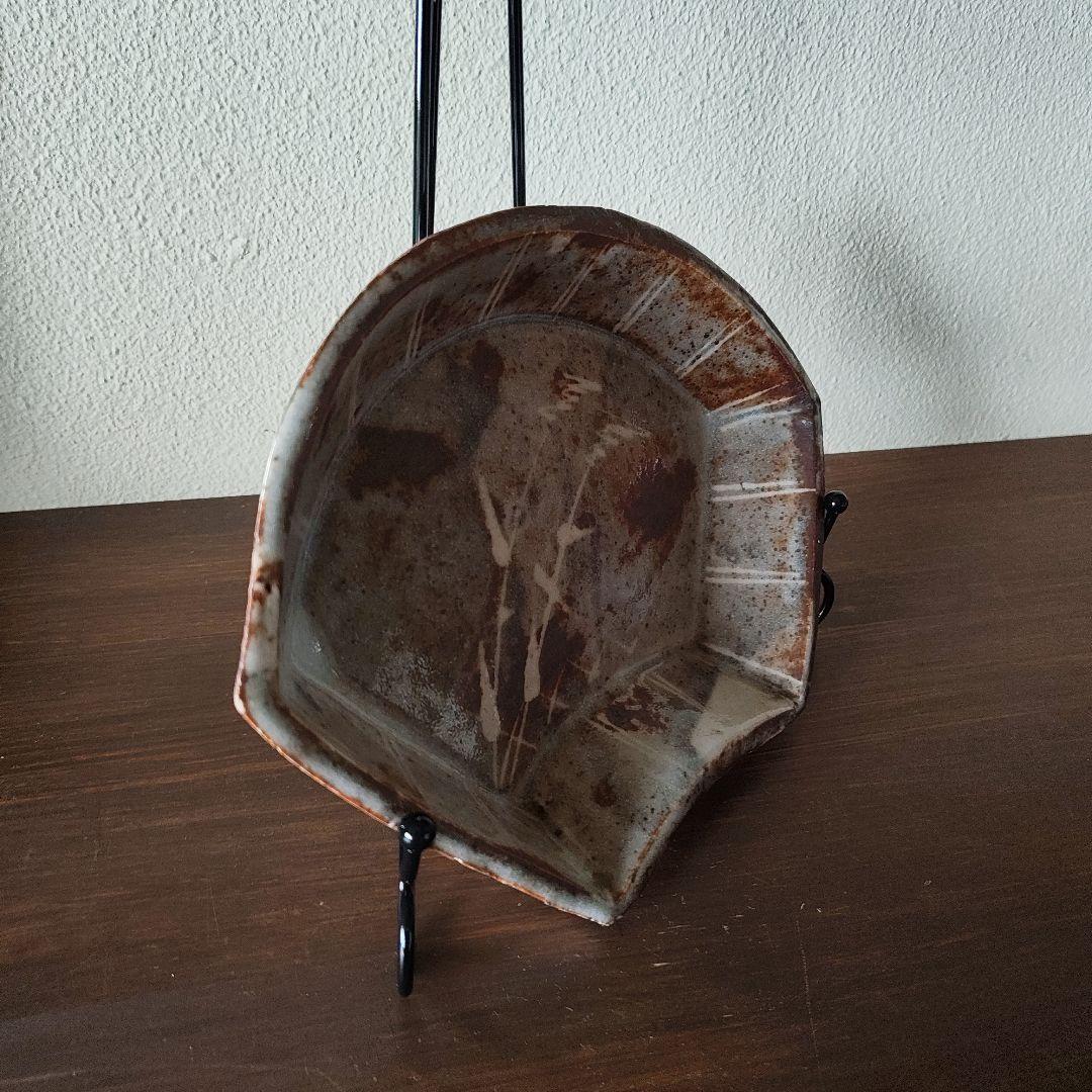 扇型陶器 菓子器 ＊骨董＊