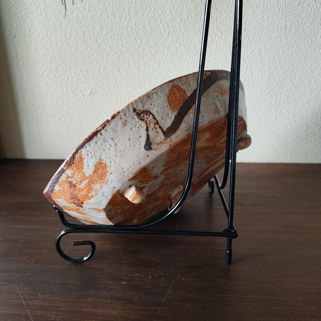 扇型陶器 菓子器 ＊骨董＊