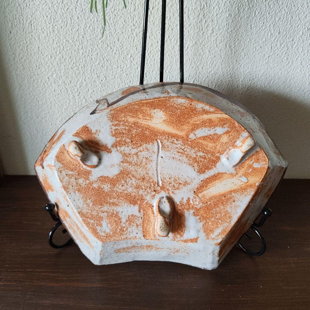 扇型陶器 菓子器 ＊骨董＊