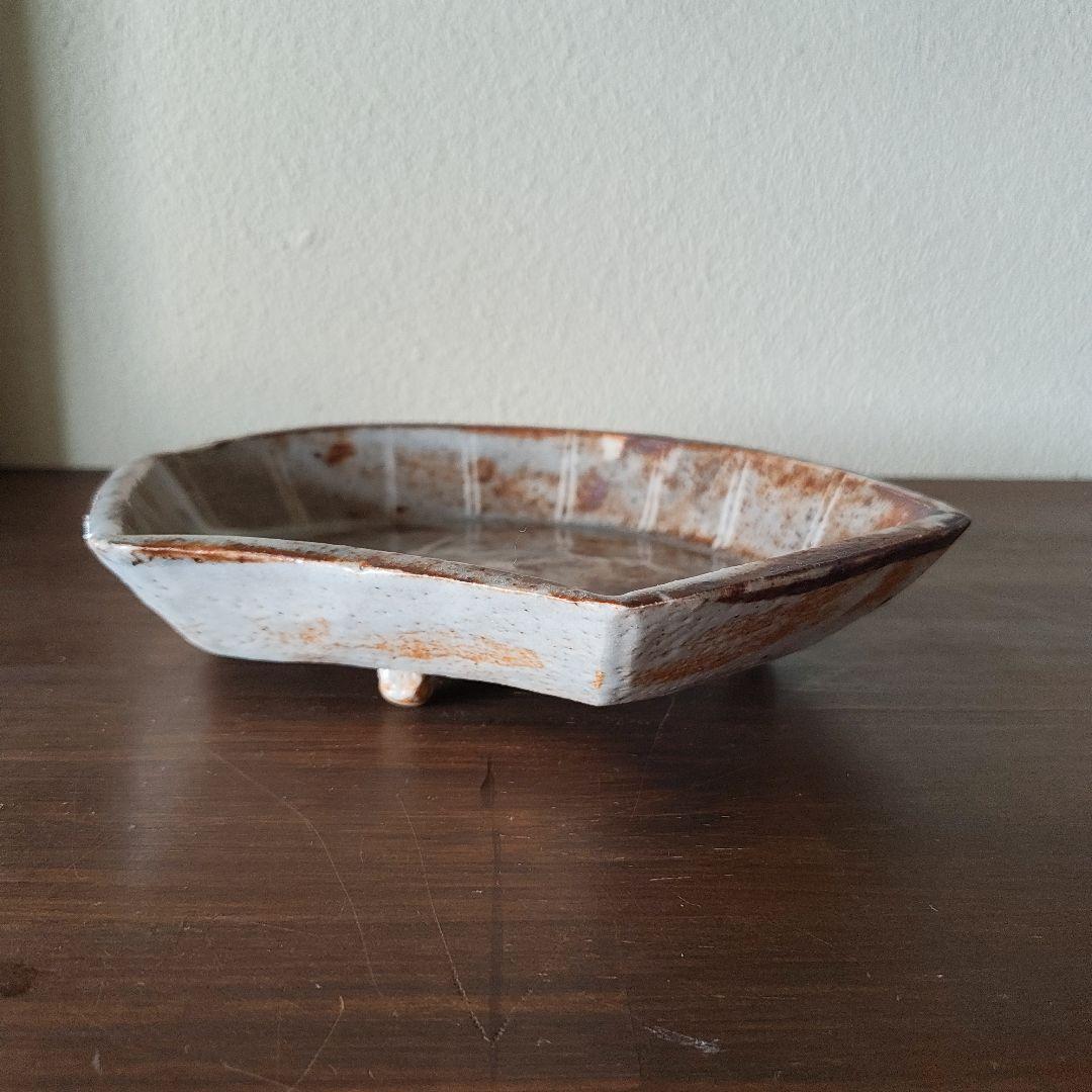 扇型陶器 菓子器 ＊骨董＊