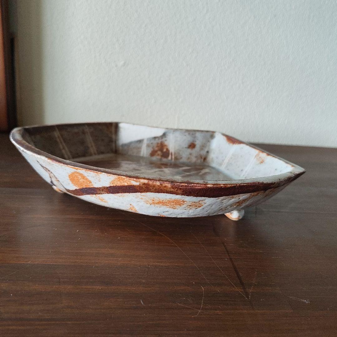 扇型陶器 菓子器 ＊骨董＊