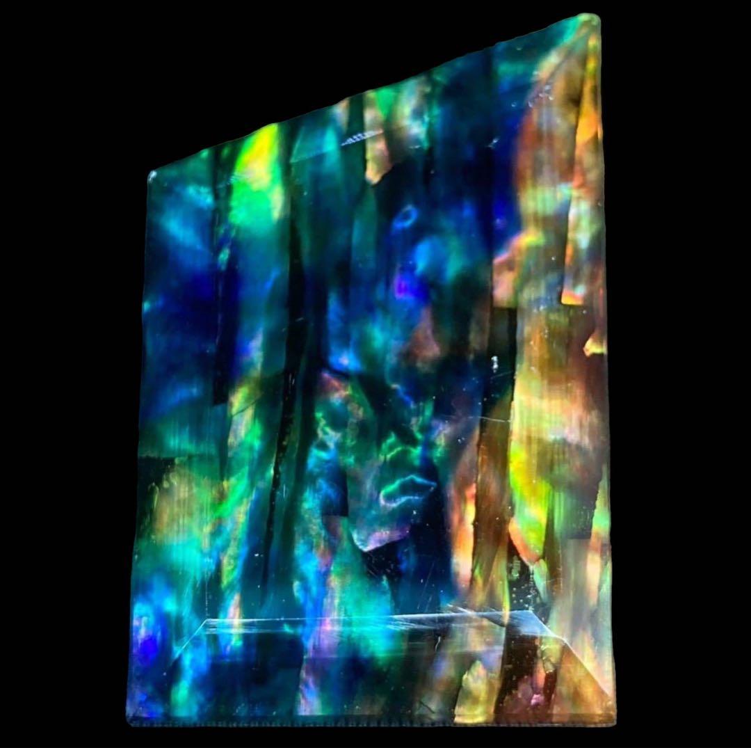 アンモライト ルースストーン 宝石 オパール化 65.20ct 天然 化石一点物