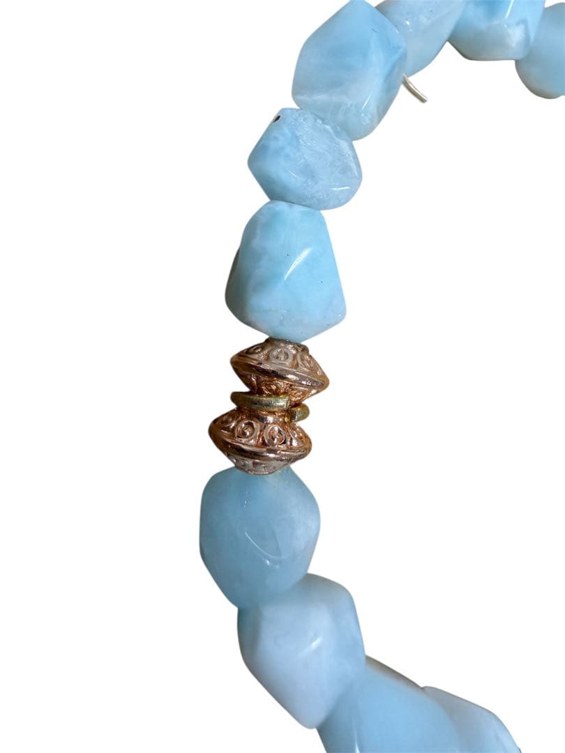 ラリマー さざれ ブレスレット 天然石 パワーストーン