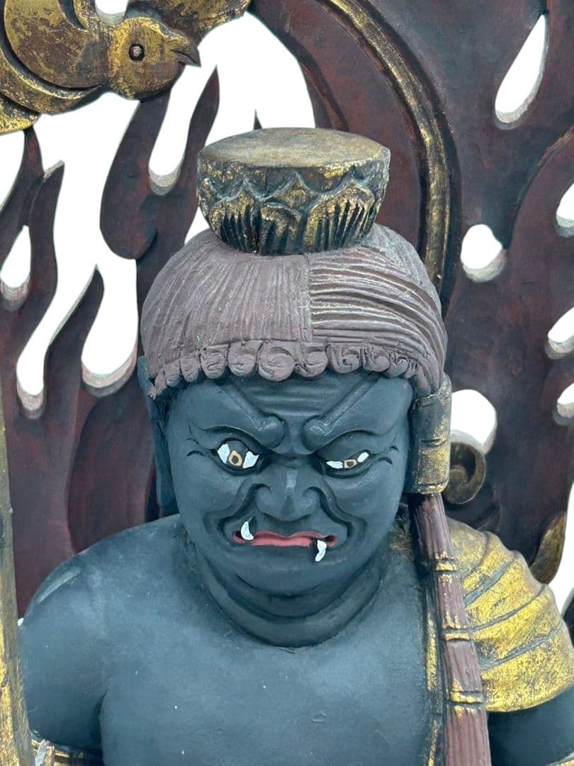 木造　不動明王像　古美術