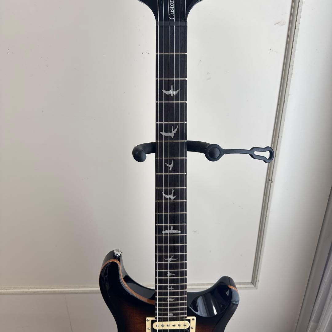 PRS SE Custom24 Black Gold Burst ロックペグ付き