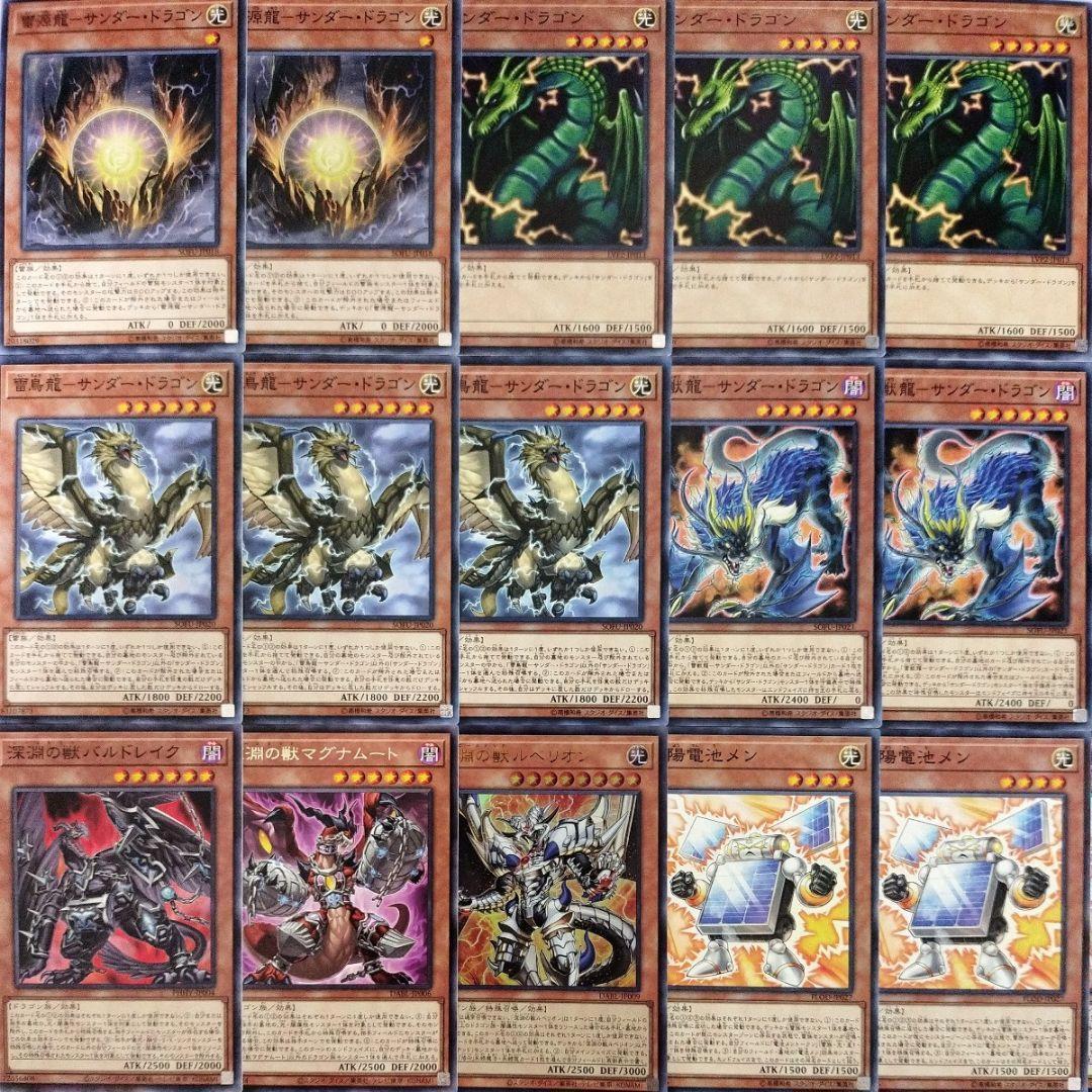 【遊戯王 構築済み 深淵の獣 サンダードラゴン デッキ】深淵の獣ルベリオン 等