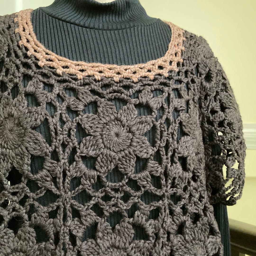 ハンドメイド　手編み　モチーフ