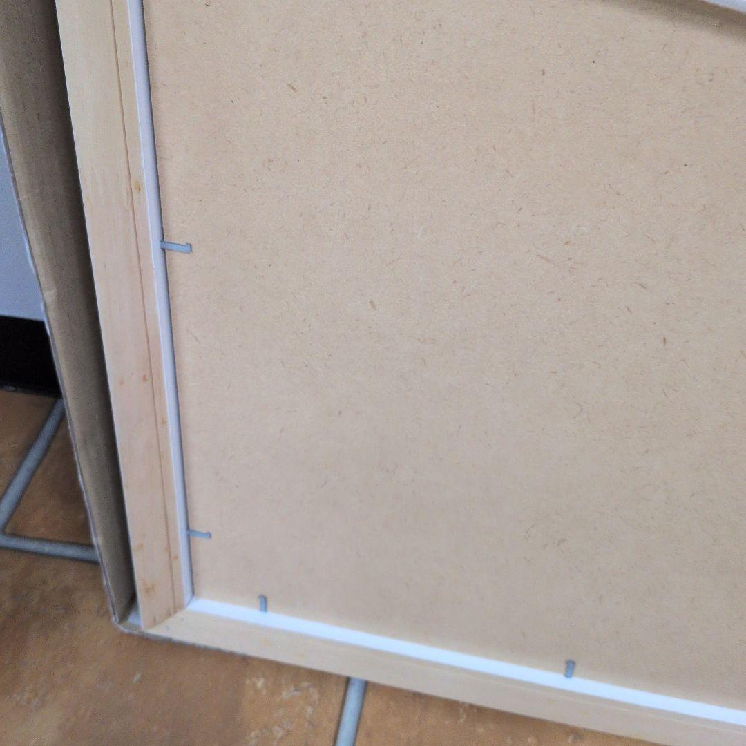 ジョルジュ・メイス アートポスター 中庭 額縁付き ギリシャ ミコノス