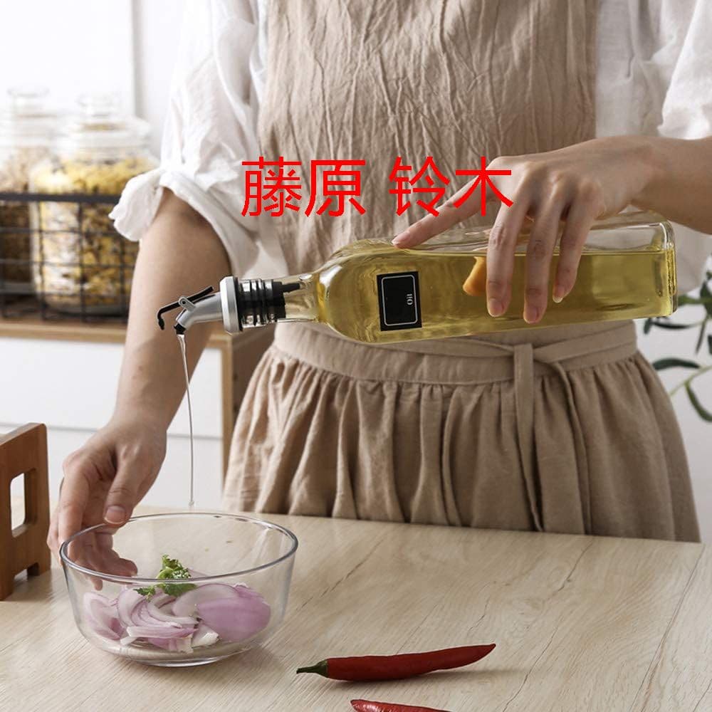 家庭用ガラスオイルポット調味料ボトルコンビネーションスパイスラック付オイル%