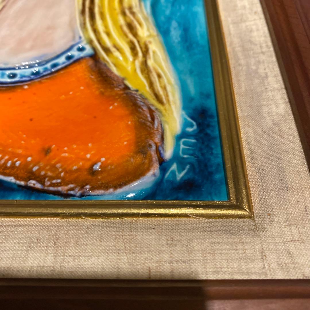 ヴィンテージ SEYEI / セーエー陶器　セーエードリーム　乙女と鳥のオブジェ