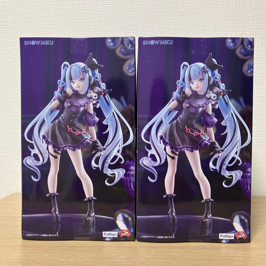 初音ミク 雪ミク×クロミ フィギュア　サンリオ　雪ミク　クロミミク　2体セット