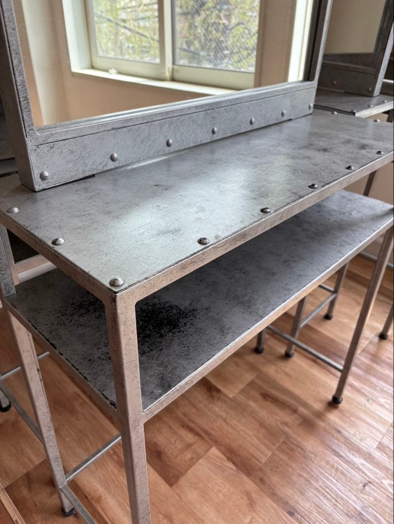 アンティーク調メタルフレーム美容室サロン用鏡台６台