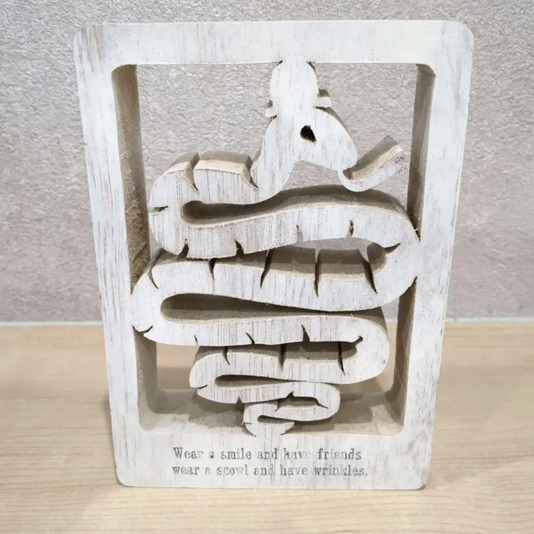 【完全 非売品　限定品】ALDIES ロゴ 　ブランドモチーフ　木彫り 置物