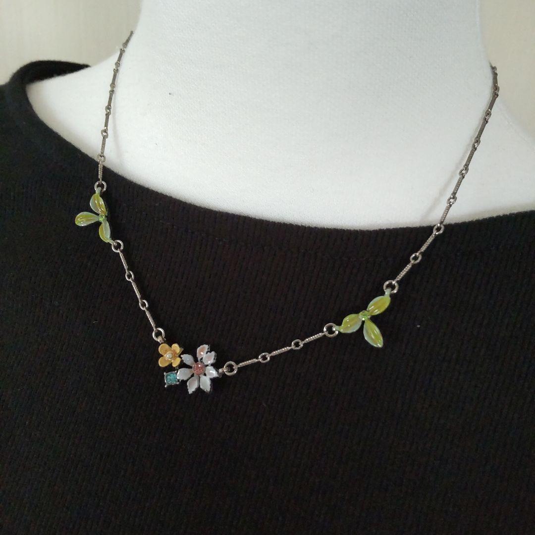ジェラルドヨスカ　ニューヨークブランド 花と葉のネックレス未使用