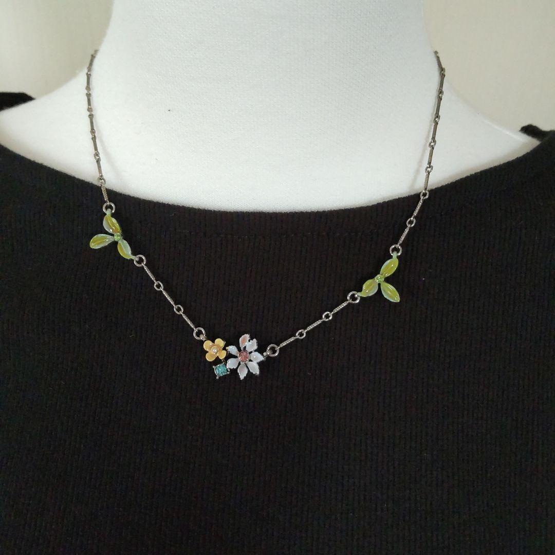 ジェラルドヨスカ　ニューヨークブランド 花と葉のネックレス未使用