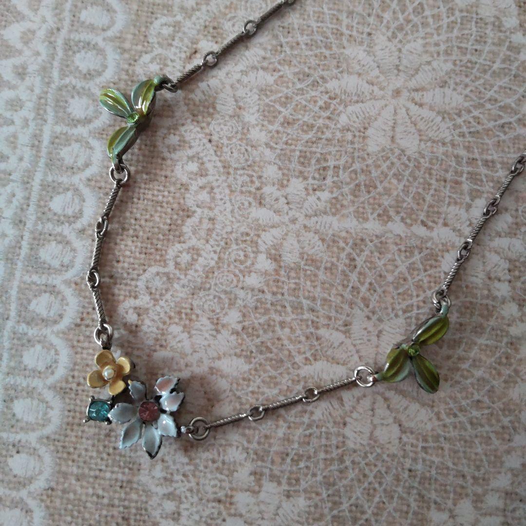 ジェラルドヨスカ　ニューヨークブランド 花と葉のネックレス未使用