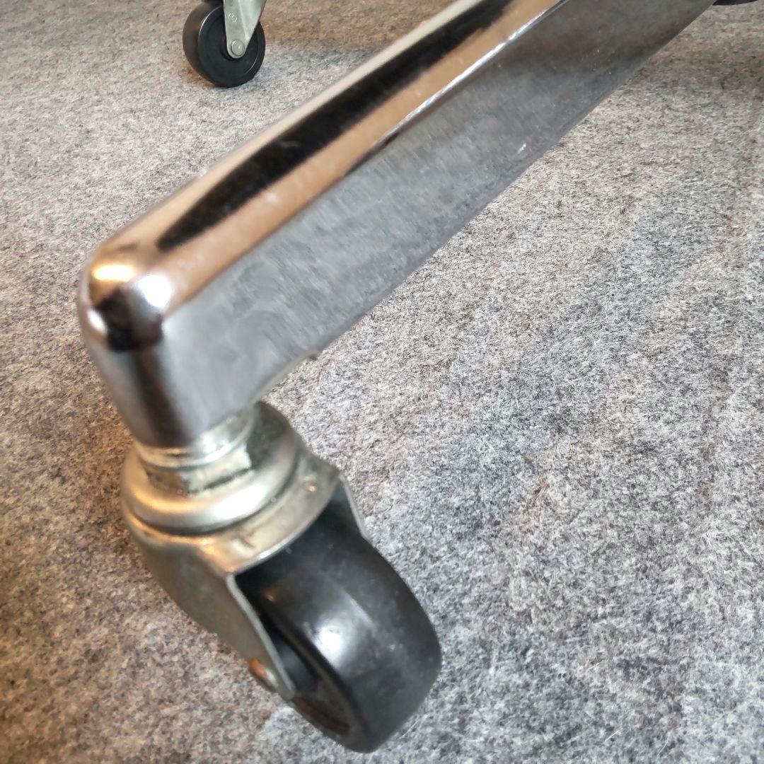 JAPAN VINTAGE　カットチェア　ビンテージ　丸椅子　昇降回転　クロス脚