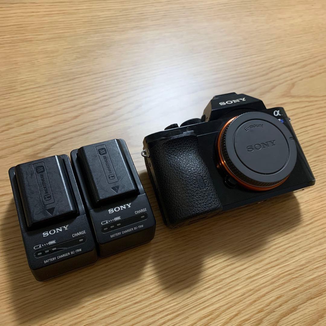 【動作快調】SONY α7S 初代 ILCE-7S バッテリー2個＋充電器2台付