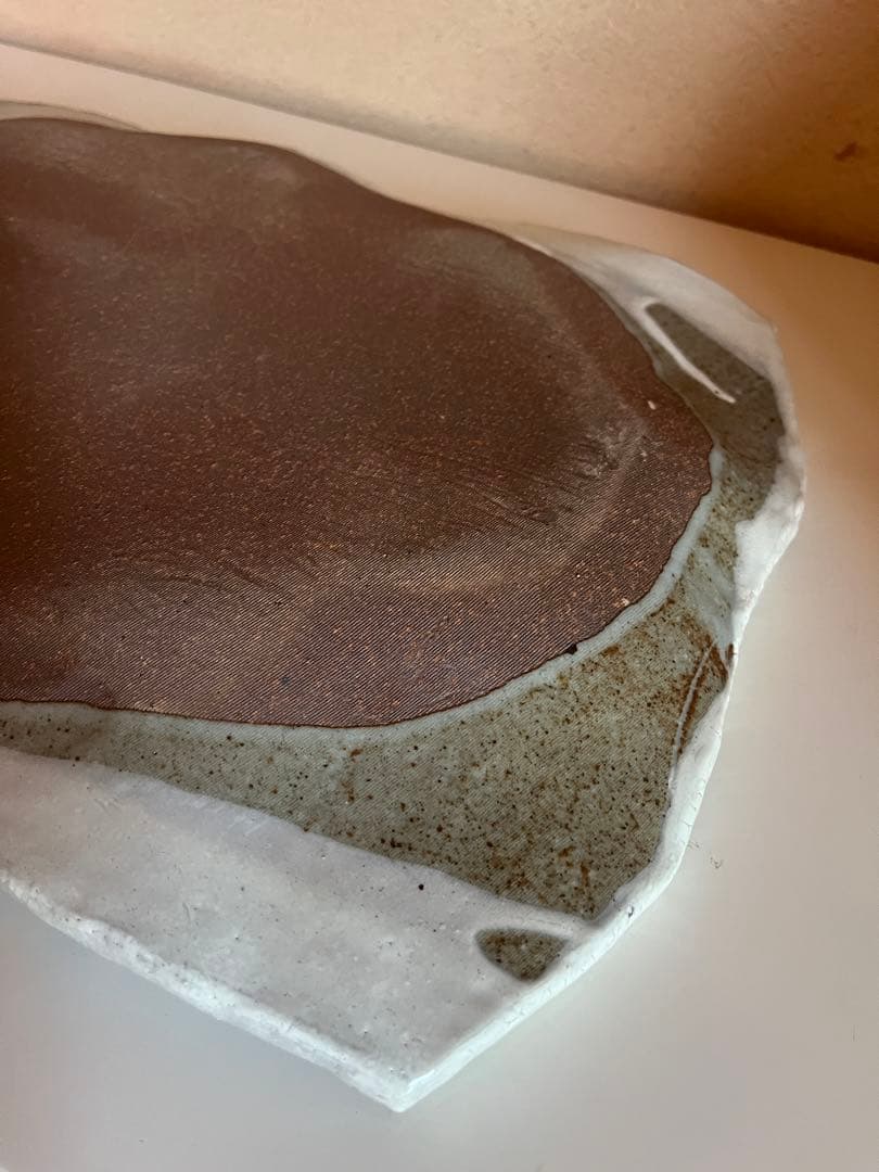 九谷焼　カニ柄 陶器製 長方形皿　田中正人