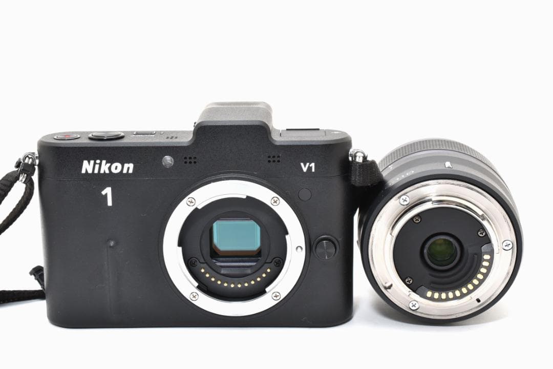 美品 ニコン　Nikon1 V1 ブラック ズームレンズセット ＃A373