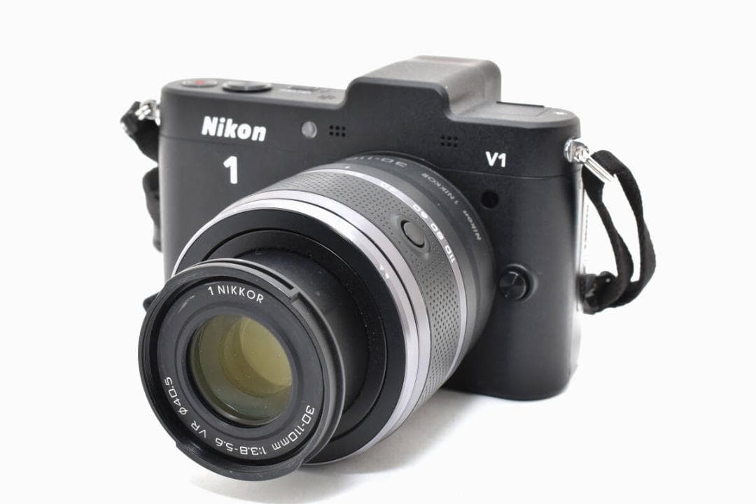 美品 ニコン　Nikon1 V1 ブラック ズームレンズセット ＃A373