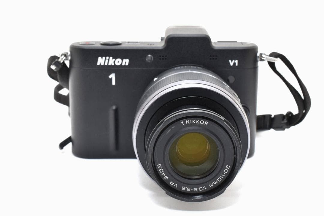 美品 ニコン　Nikon1 V1 ブラック ズームレンズセット ＃A373