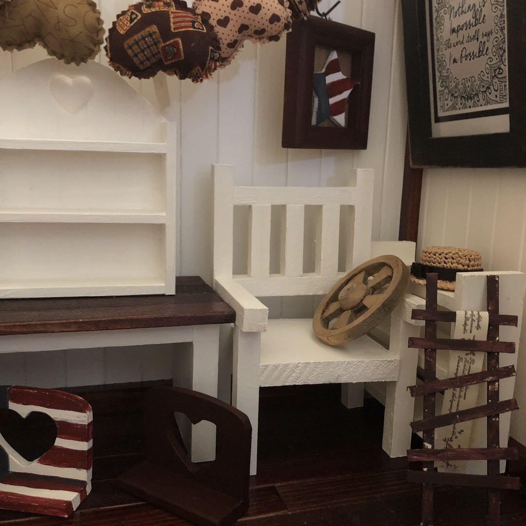 まうっけ様❤️お纏め専用   ブライス用椅子　ホワイトシンプル