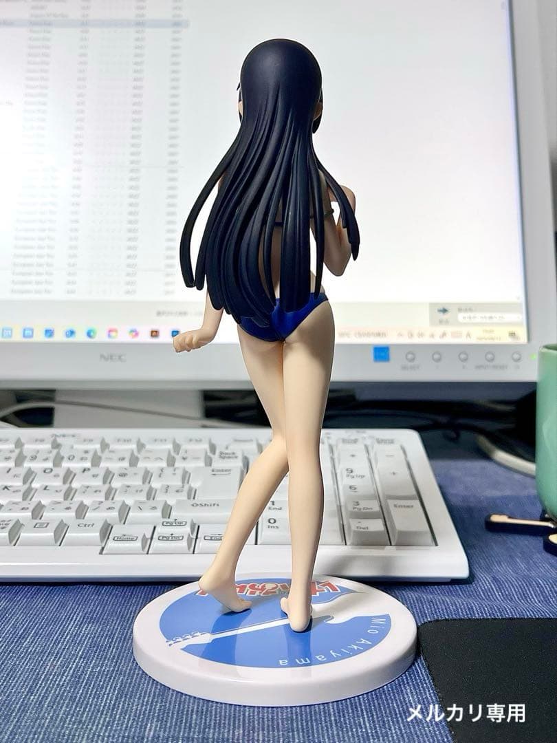 けいおん！　秋山澪　水着ver.　スケールフィギュア　アルファマックス